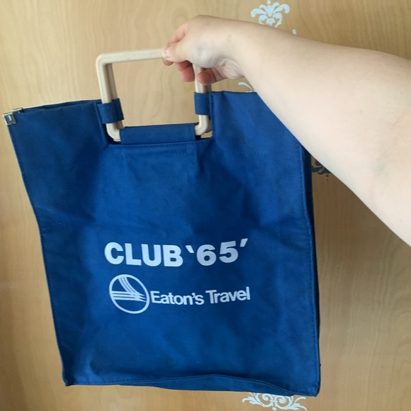 RARE ITEM ALERT!!! Vintage 60s Tote Bag ‘Eatons Travel Club 65’ - Picture 9 of 9